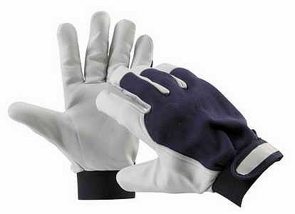 CERVA - PELICAN BLUE rukavice kozinka kombinované, suchý zip - velikost 9